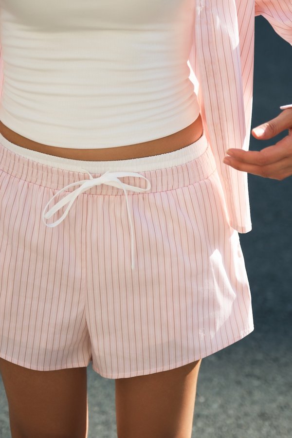 Graceline Stripes Shorts
