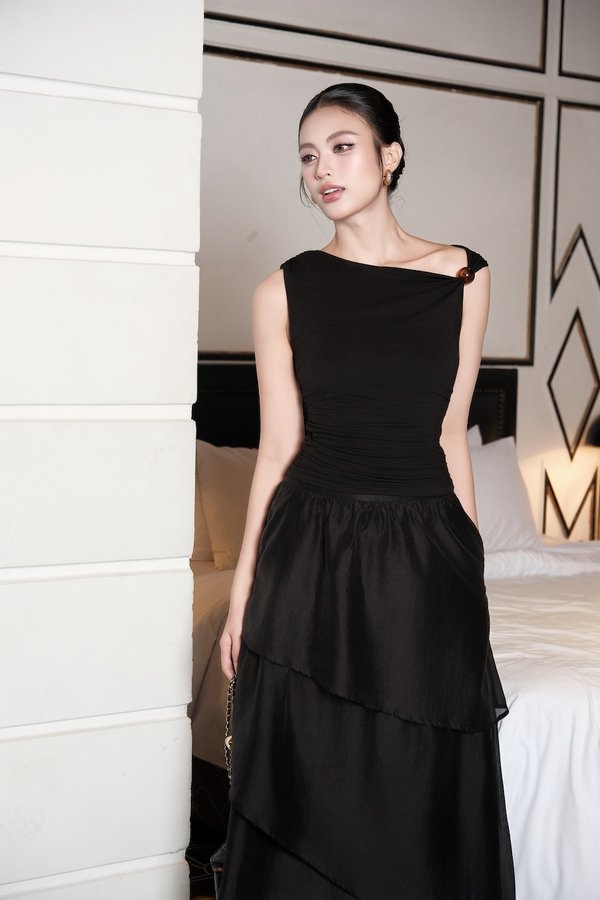 Amaya Butter Beaded Padded Top