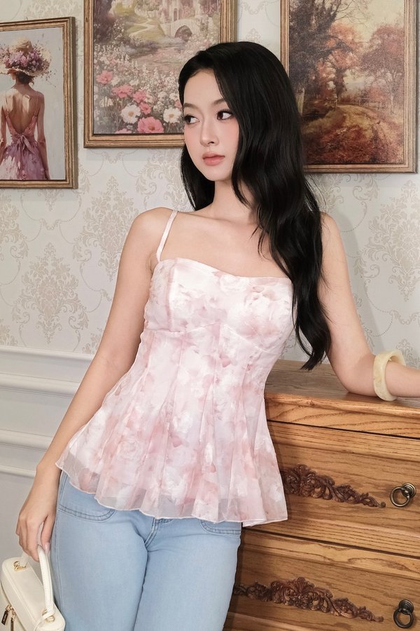 Athena Watercolour Padded Top