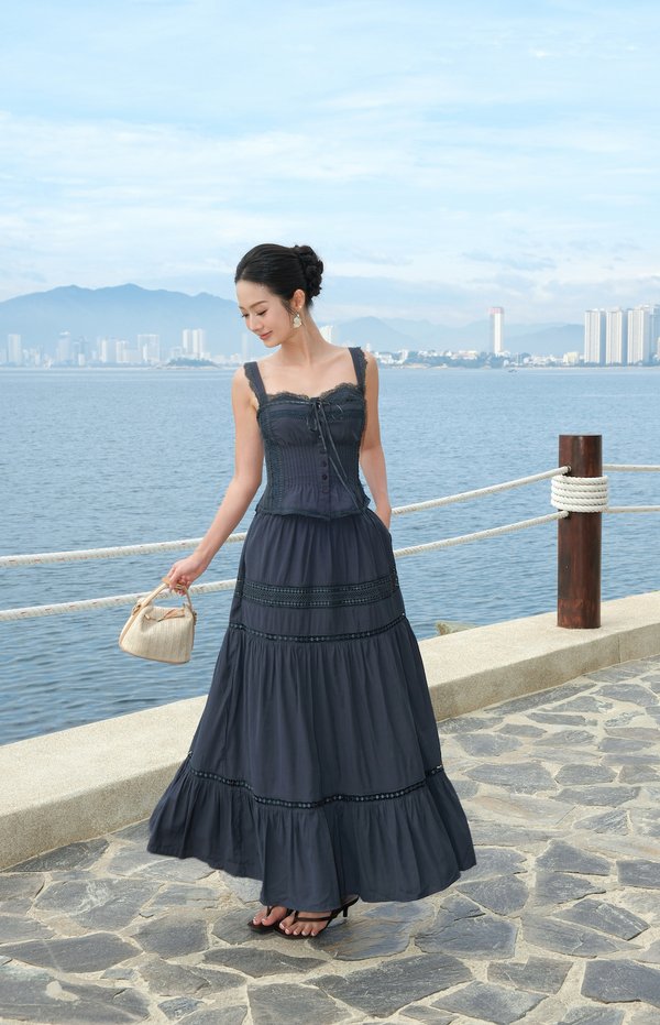 Nova Crochet Maxi Skirt