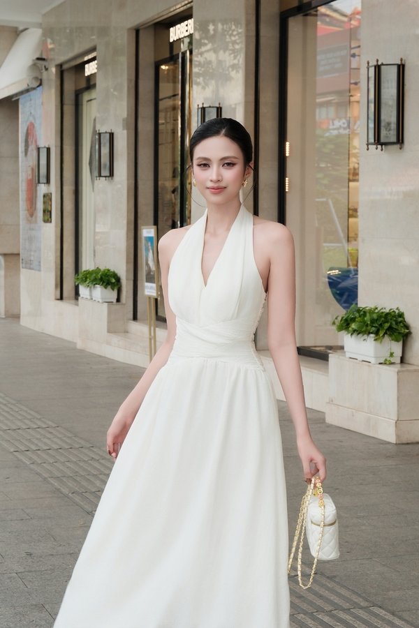 Lavinia Halter Padded Maxi Dress