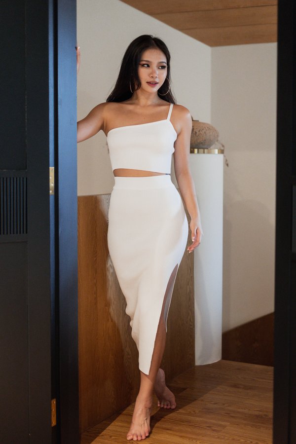 Toga Knit 2pcs Set (White)