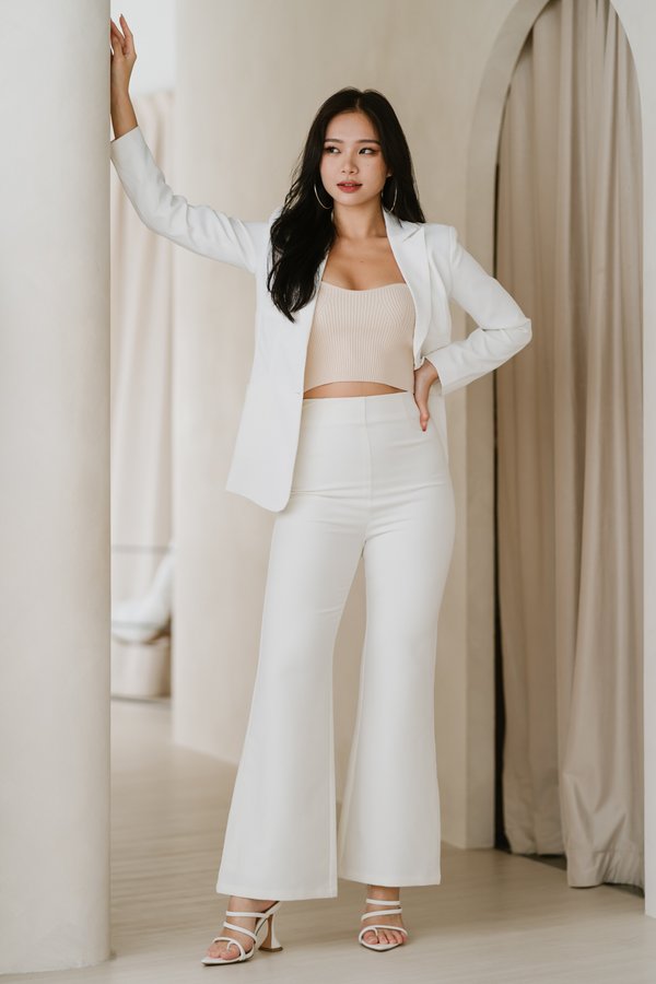 Amari Corset Blazer (White)
