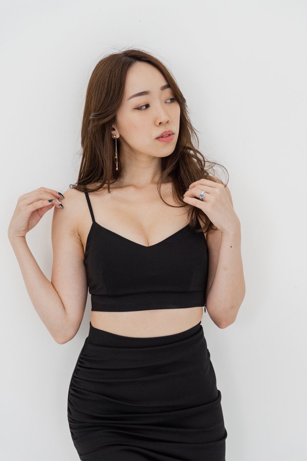*Luxe* Viviana V Neck Top (Black) *Luxe* Viviana V Neck Top (Black)